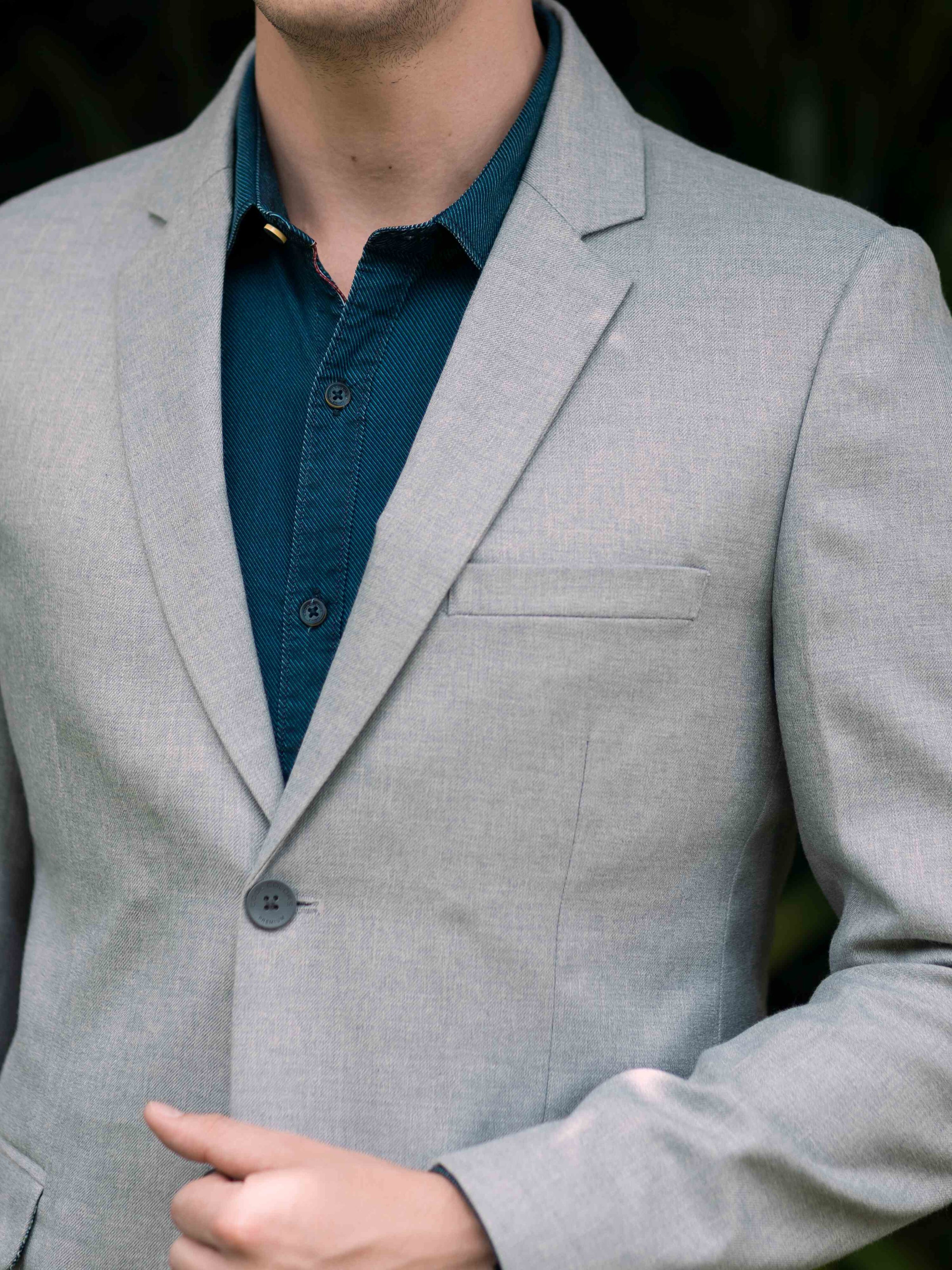 Light Grey Men's Blazer