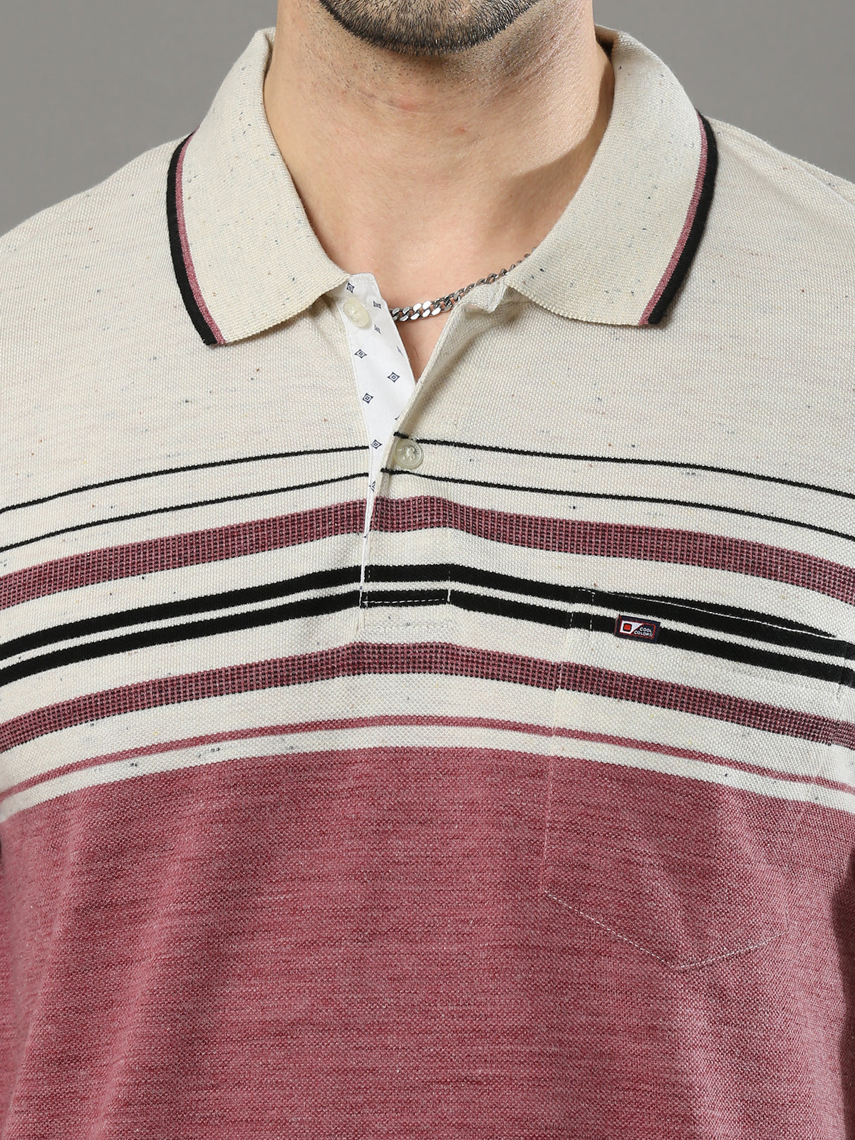 Shop Multicolor Mens Polo Neck T-shirt Online.