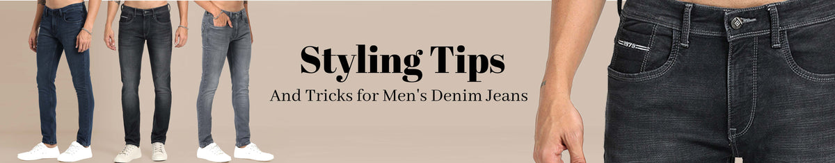  Denim jeans for men.