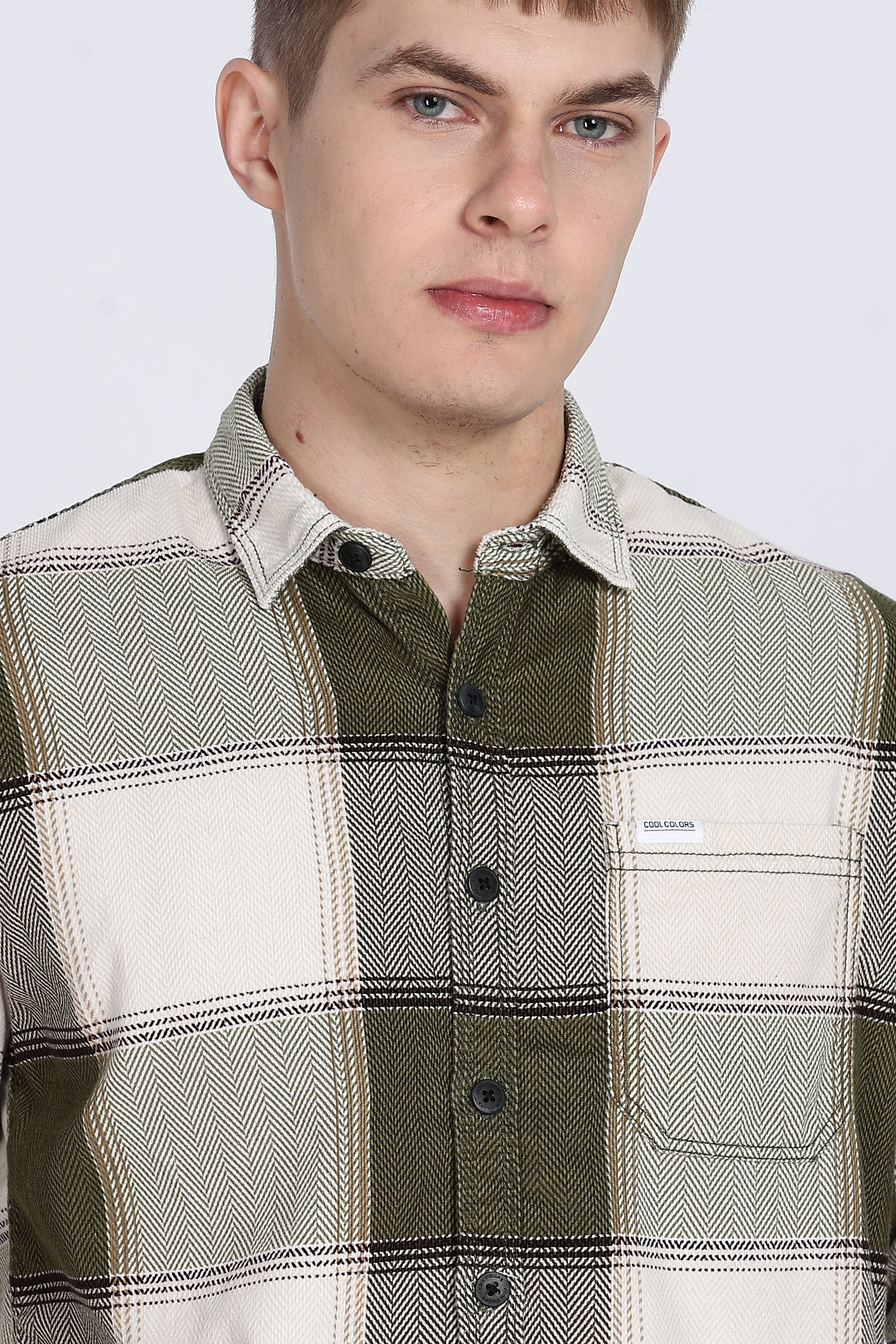 Black Tartan Checks Slim Fit Full Sleeve Shirt