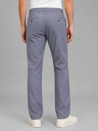 Men's Grey Drift Fit Linen Trousers | Solid Design | Relaxed Silhouette | Smart-Casual & Everyday Wear