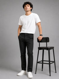 Men's Olive Drift Fit Linen Trousers | Cotton-Linen Blend | Relaxed Silhouette | Smart-Casual Wear