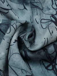 Men Grey Slim Fit Printed Full Sleeve Casual Shirt