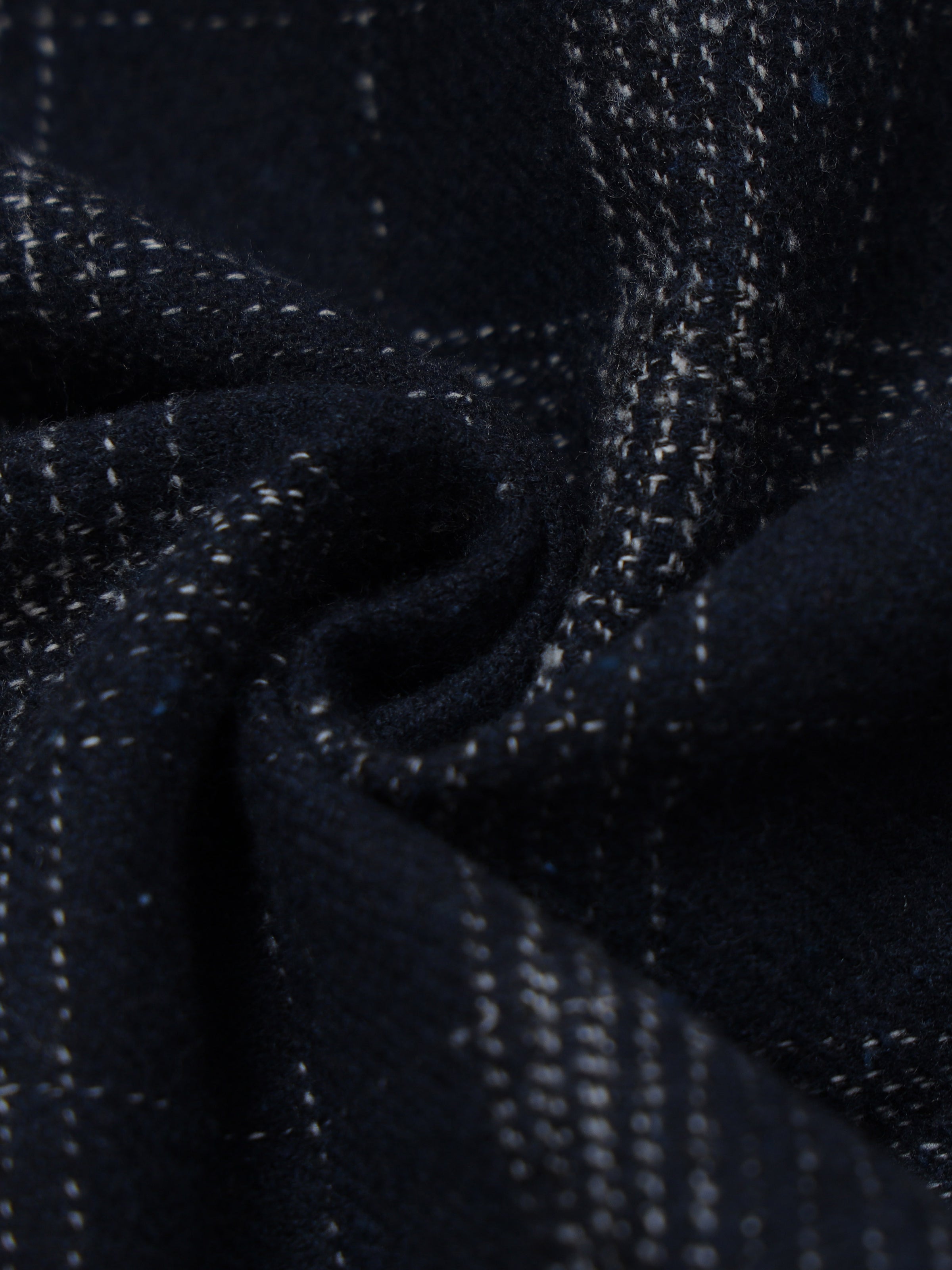 Men Navy Slim Fit Windowpane Check Full Sleeve Casual Shirt