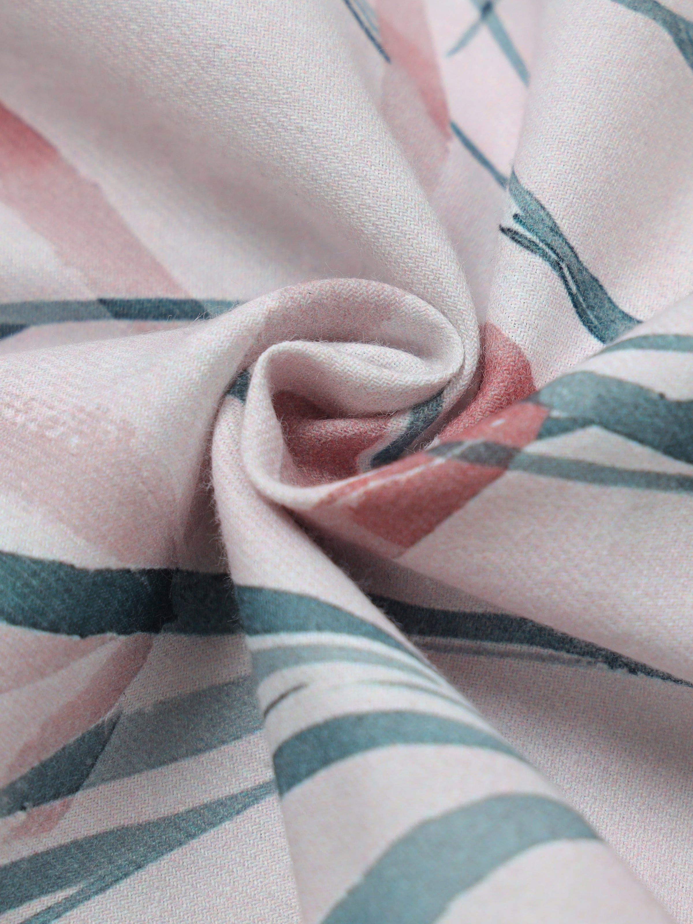 Men Pink Slim Fit Floral Print Full Sleeve Casual Shirt
