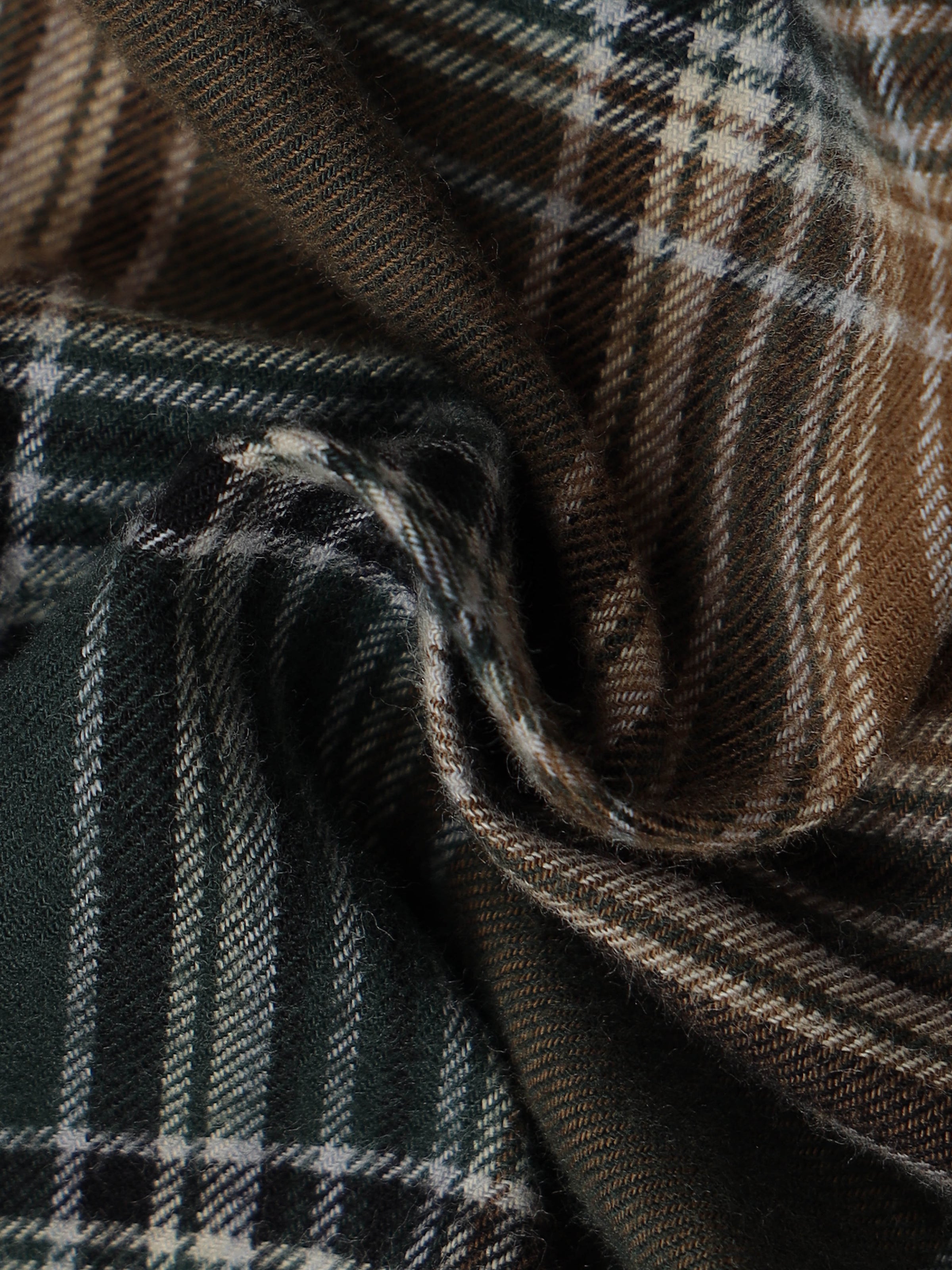 Men Green Slim Fit Plaid Check Full Sleeve Casual Shirt