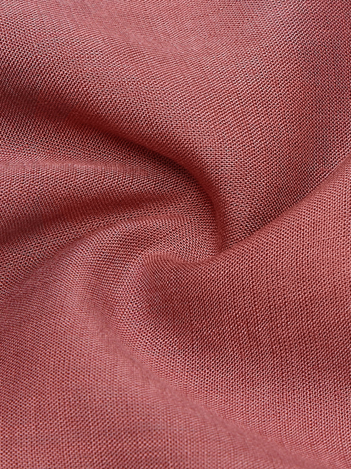 Men's Dusty Rose Linen Textured Slim Fit Solid Casual Shirt