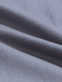 Men's Grey Drift Fit Linen Trousers | Solid Design | Relaxed Silhouette | Smart-Casual & Everyday Wear