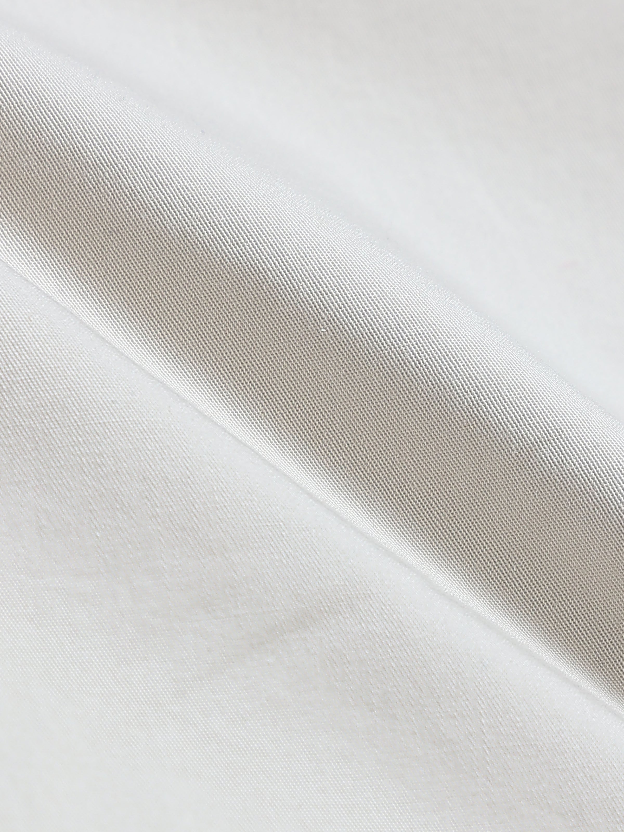 Men's Cream Solid Twill Stretch Trousers | Narrow Fit | Premium Twill | Smart-Casual & Office Wear