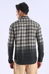 Black Checks Slim Fit Full Sleeve Shirt