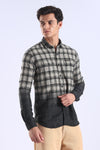 Black Checks Slim Fit Full Sleeve Shirt