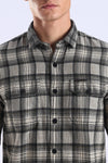 Black Checks Slim Fit Full Sleeve Shirt