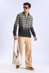 Black Checks Slim Fit Full Sleeve Shirt
