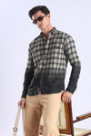 Black Checks Slim Fit Full Sleeve Shirt
