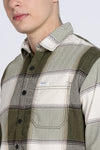 Black Tartan Checks Slim Fit Full Sleeve Shirt