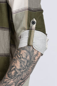Black Tartan Checks Slim Fit Full Sleeve Shirt