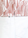 Men Rust Slim Fit Abstract Print Polo T-Shirt