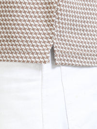 Men Brown Slim Fit Printed Polo T-Shirt