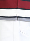 Men Navy Slim Fit Striped Polo T-Shirt