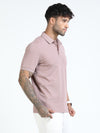 Men Onion Slim Fit Stretchable Solid  Polo T-Shirt