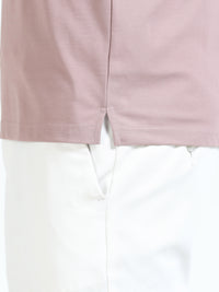 Men Onion Slim Fit Stretchable Solid  Polo T-Shirt