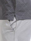 Men Black Slim Fit Zig Zag Printed  Polo T-Shirt