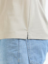 Men Beige Slim Fit Stretchable Solid  Polo T-Shirt