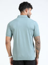 Men Pista Slim Fit Stretchable Solid  Polo T-Shirt