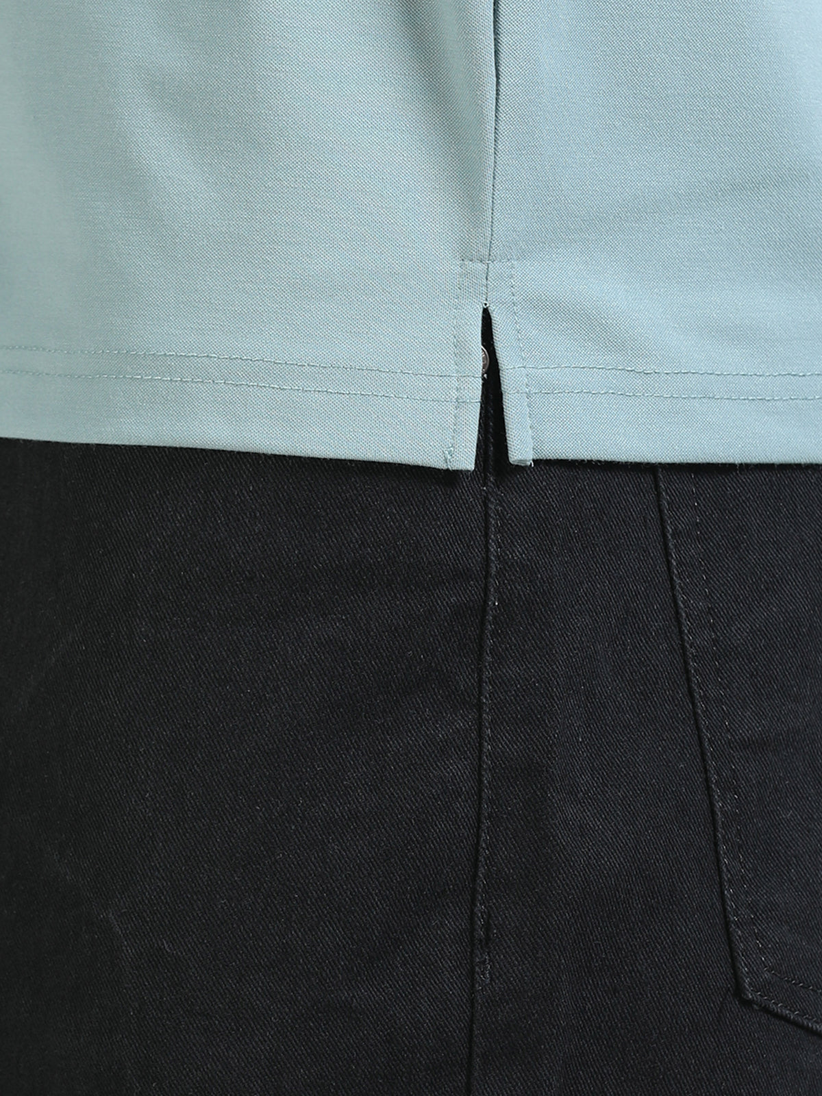 Men Pista Slim Fit Stretchable Solid  Polo T-Shirt