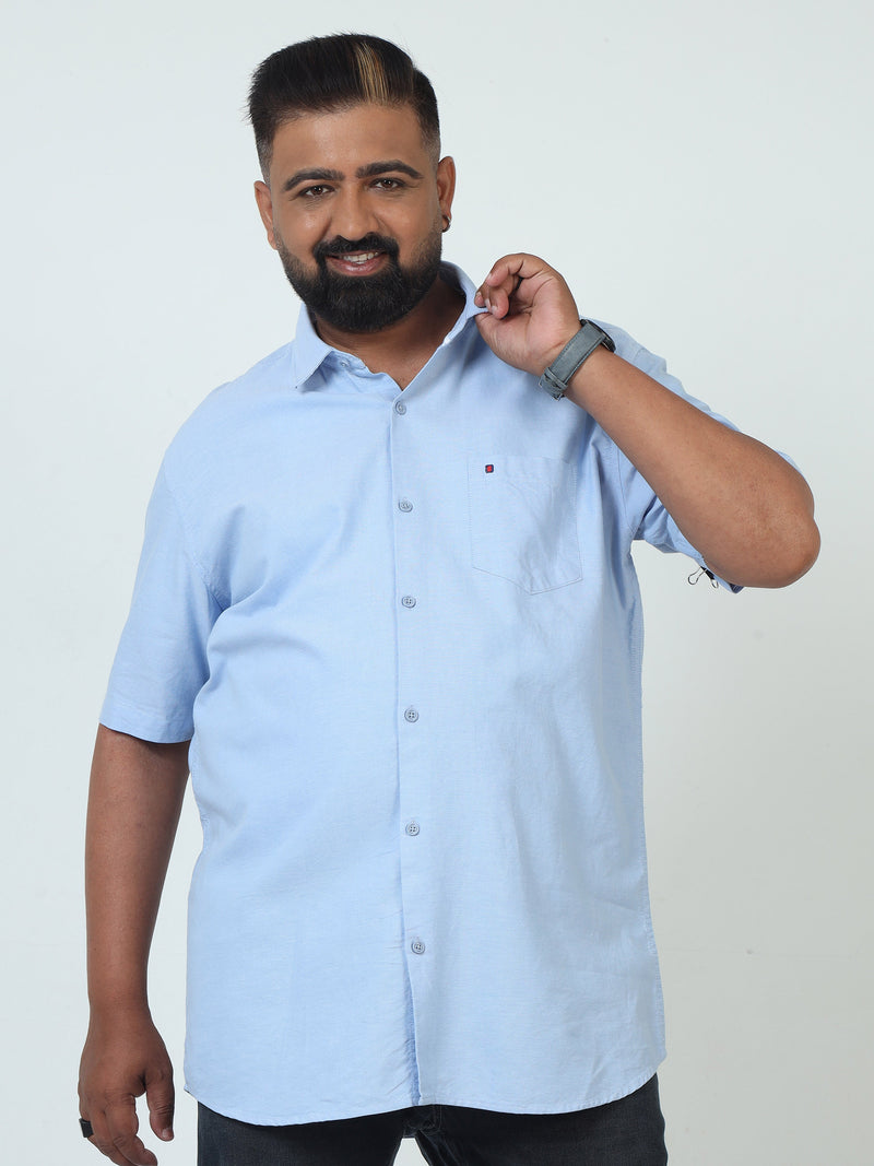 Men Plus Size Solid Casual Shirt