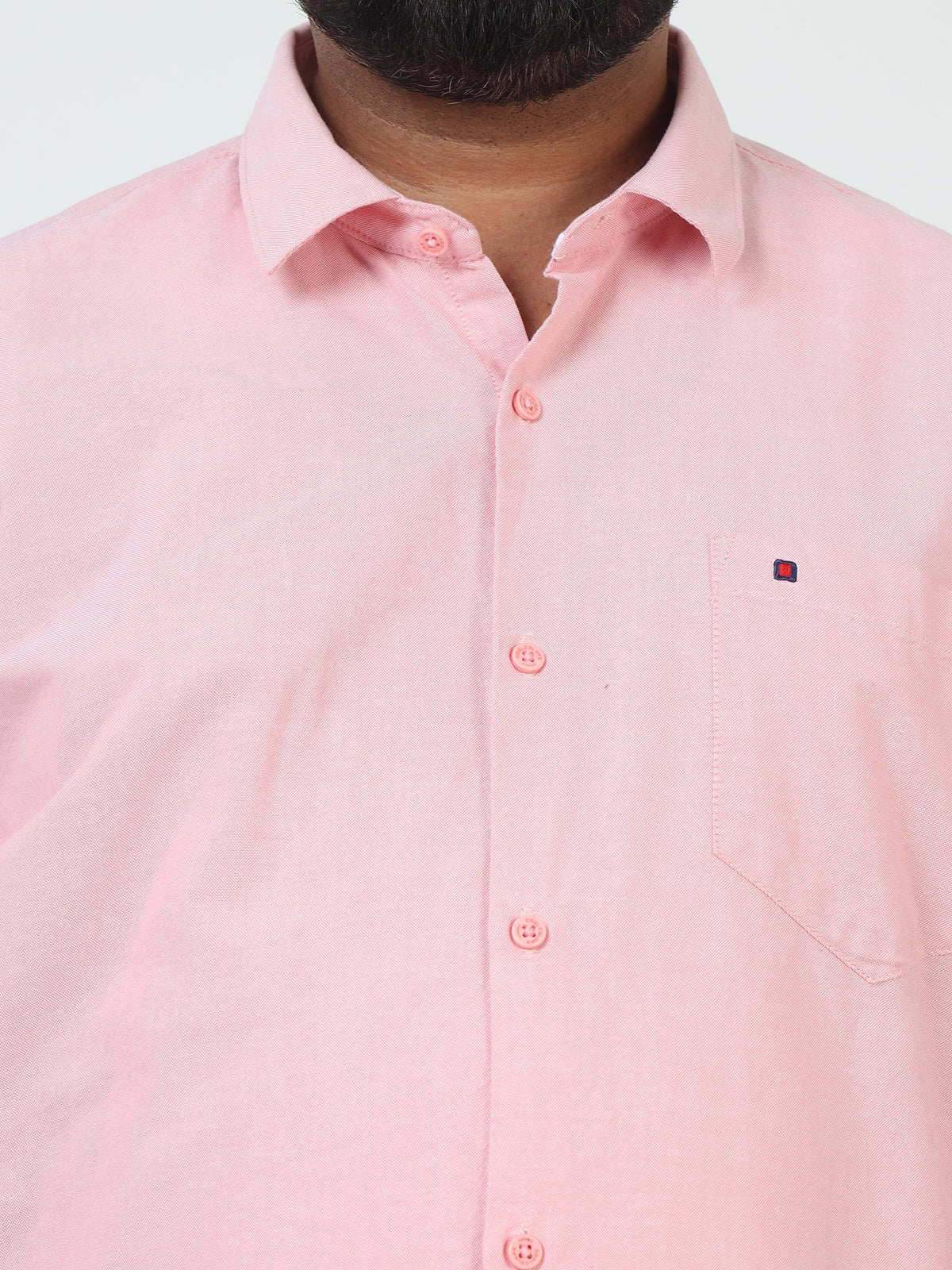 Men Plus Size Solid Casual Shirt