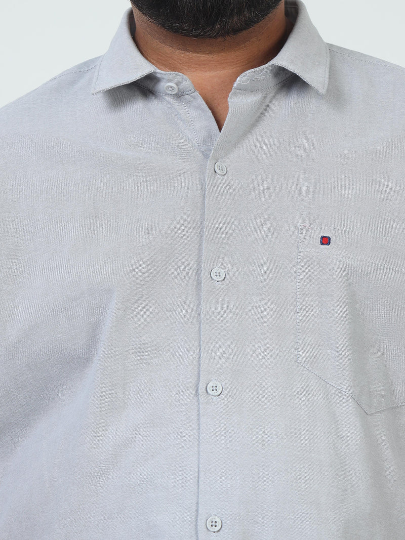 Men Plus Size Solid Casual Shirt