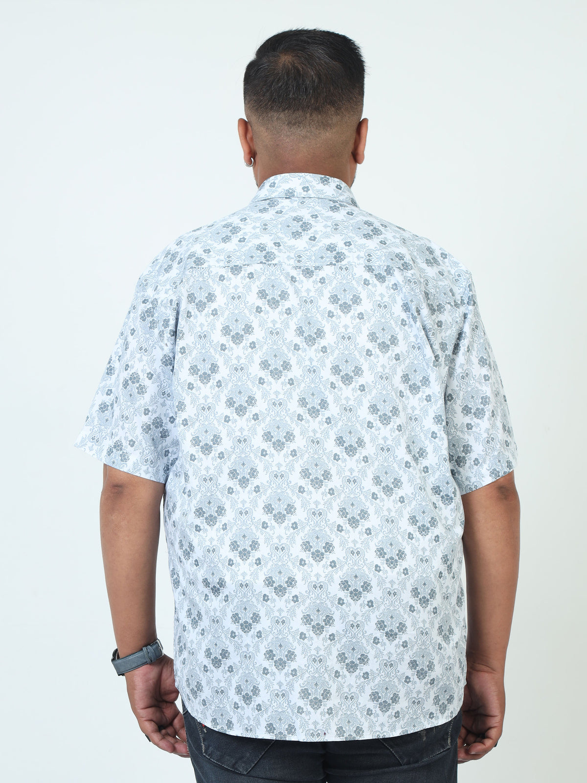 Men Plus Size Printed Casual Shirt