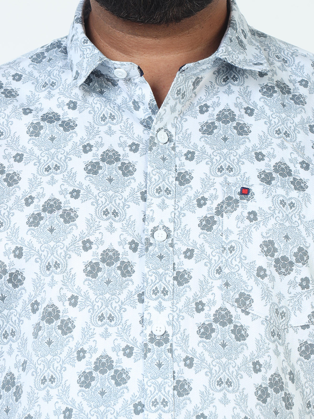 Men Plus Size Printed Casual Shirt