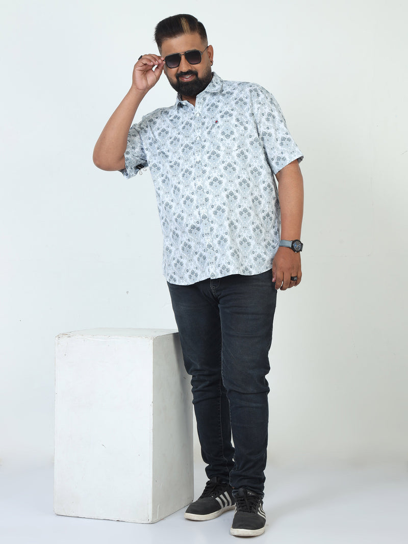 Men Plus Size Printed Casual Shirt