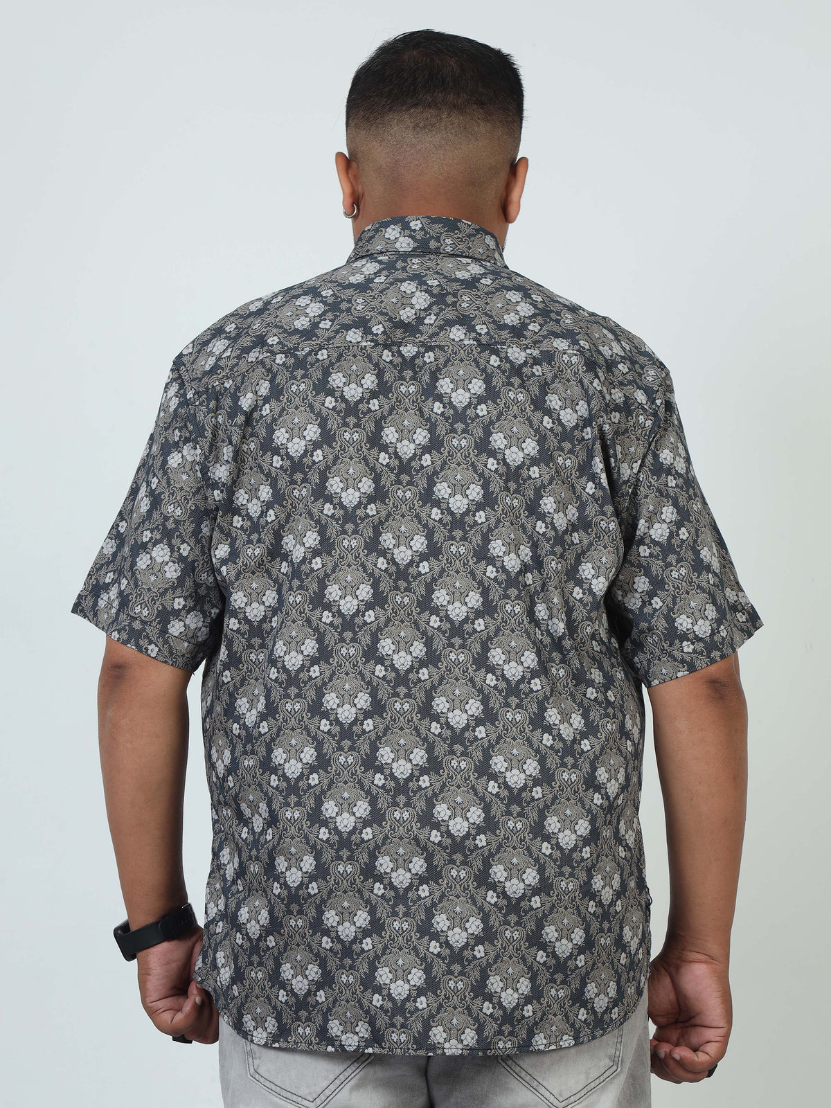 Men Plus Size Printed Casual Shirt