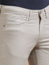 Men Beige Narrow Fit Rfd Solid Casual Trousers