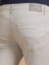 Men Beige Narrow Fit Rfd Solid Casual Trousers