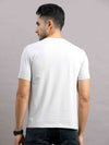 Men's Grey Regular Fit Half Sleeve Printed Crew Neck T-Shirt