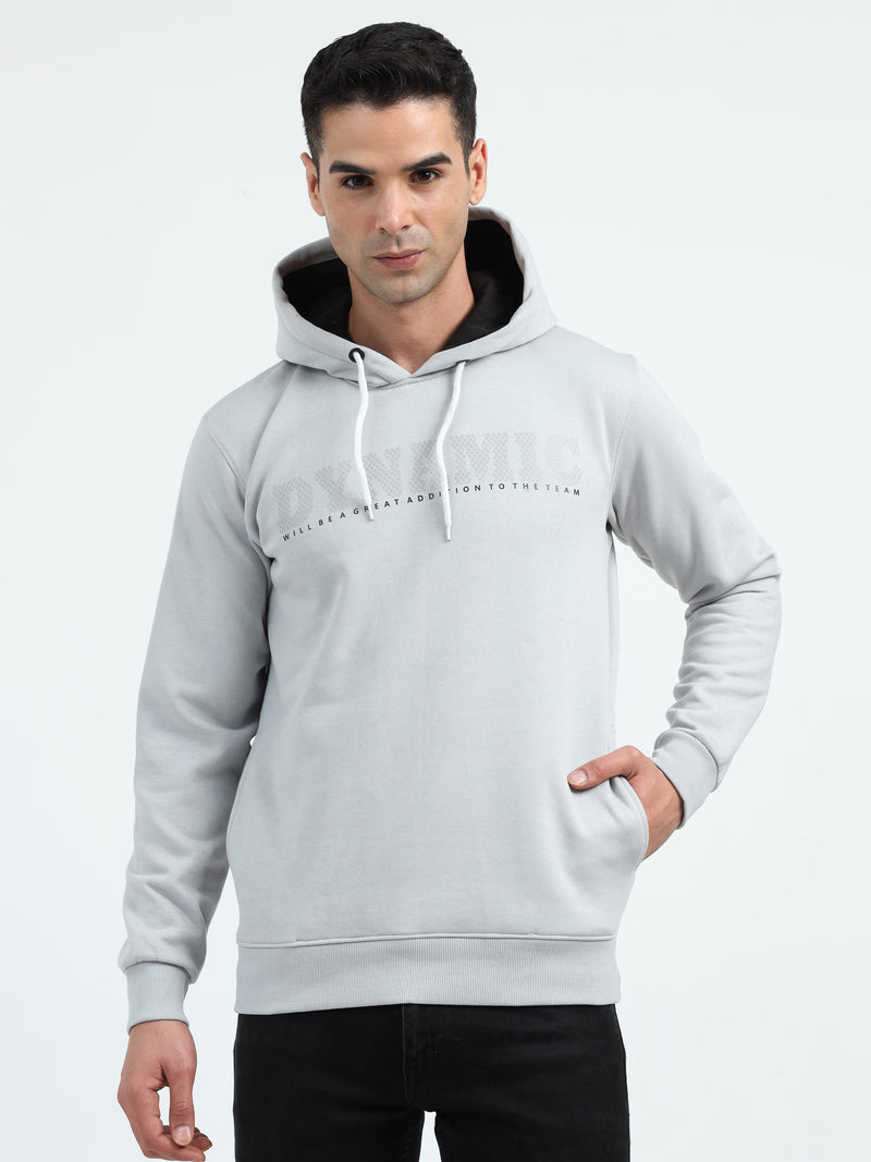 Shop Men's Cotton Baby Grey Hoodie Sweatshirt Online.