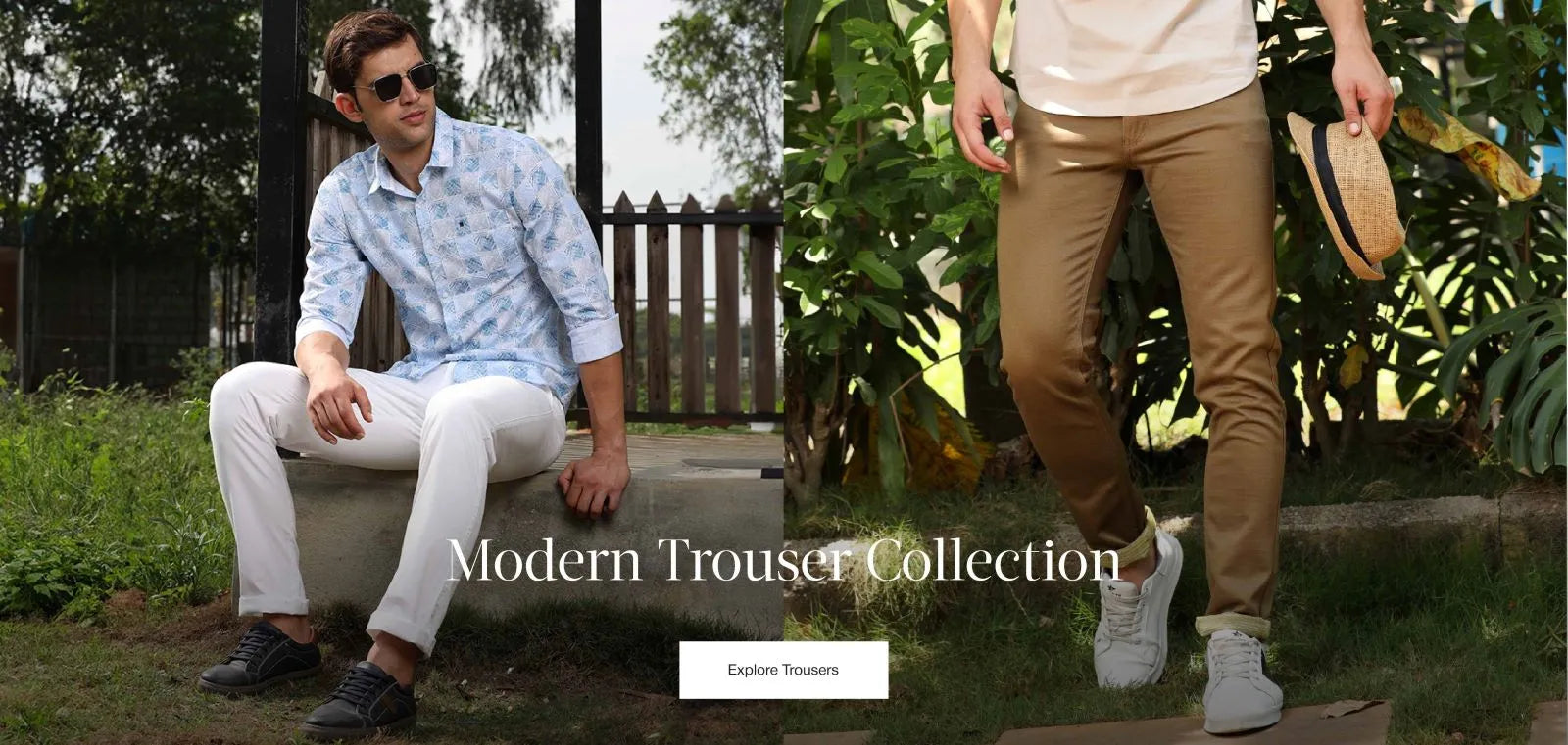 mens casual trousers by Cool Colors