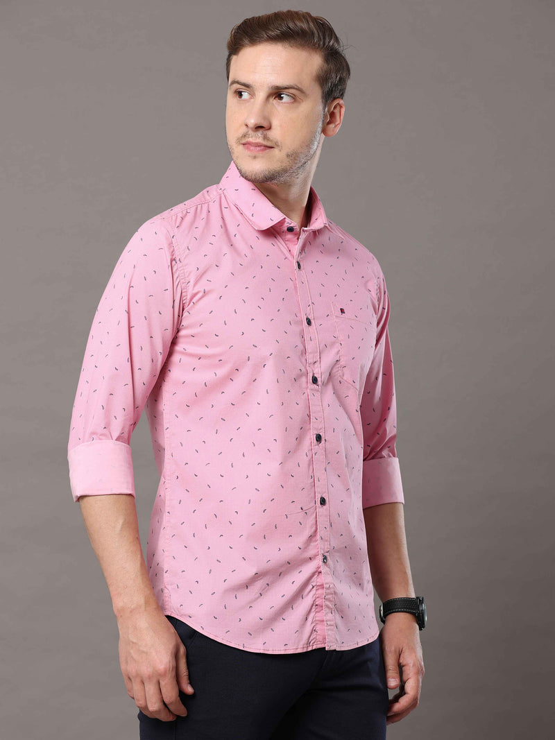 Shop Pink Printed Shirt Online.