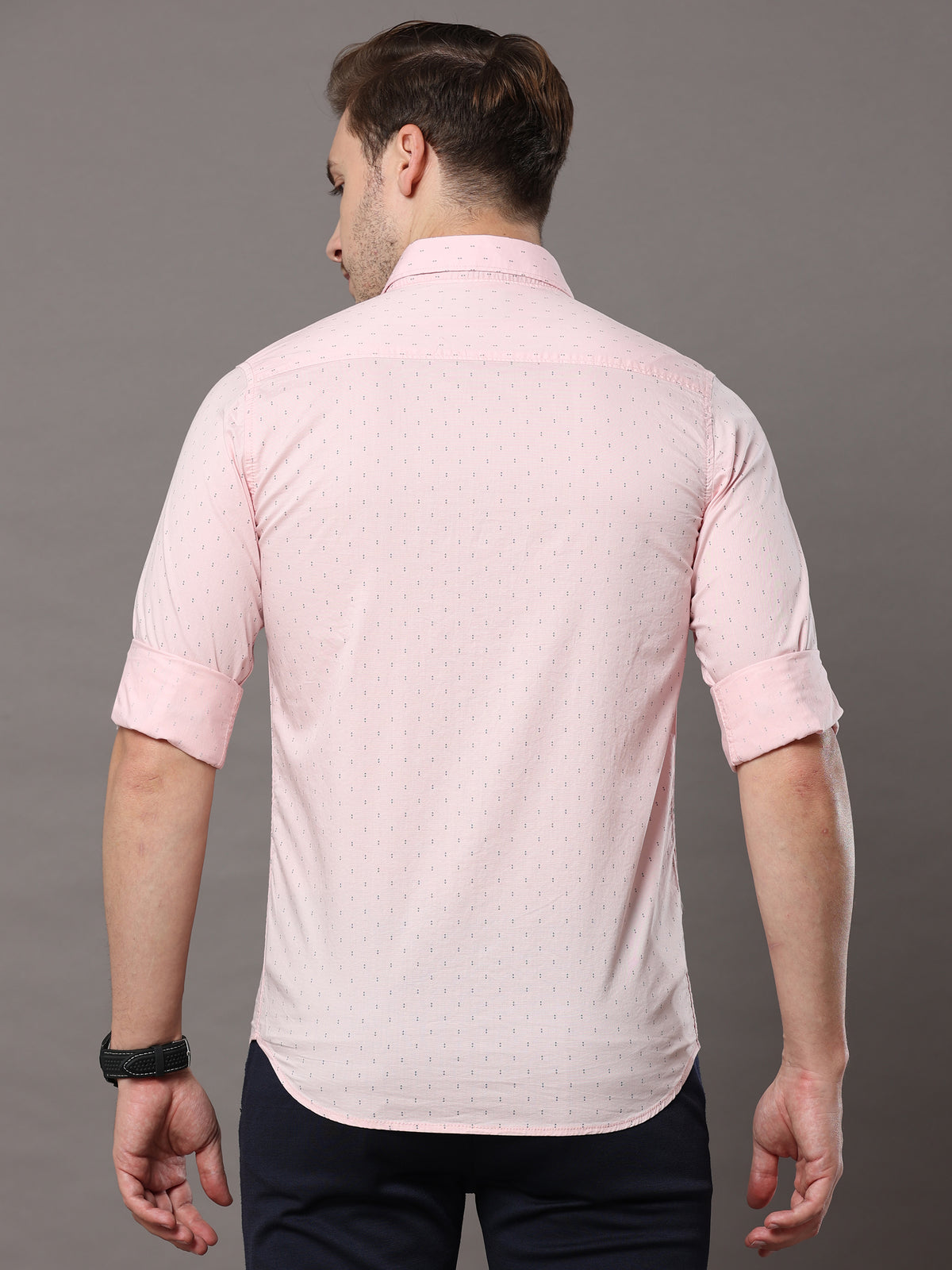 Shop Light Pink Printed Shirt Online.