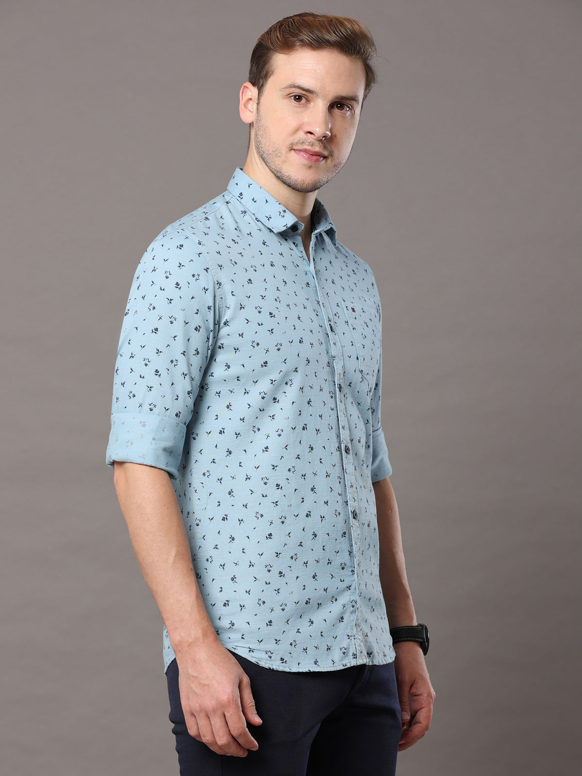 Shop Blue Print Shirt Online.