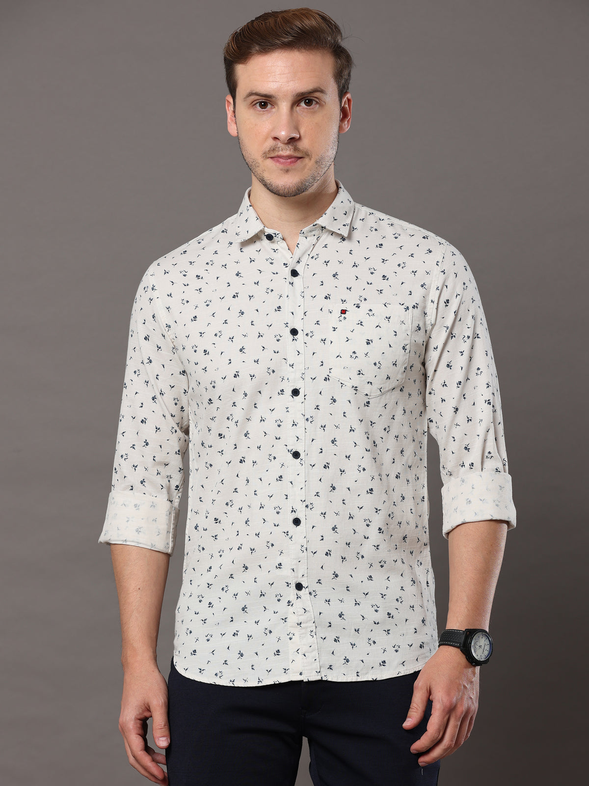 Shop White Print Shirt Online.