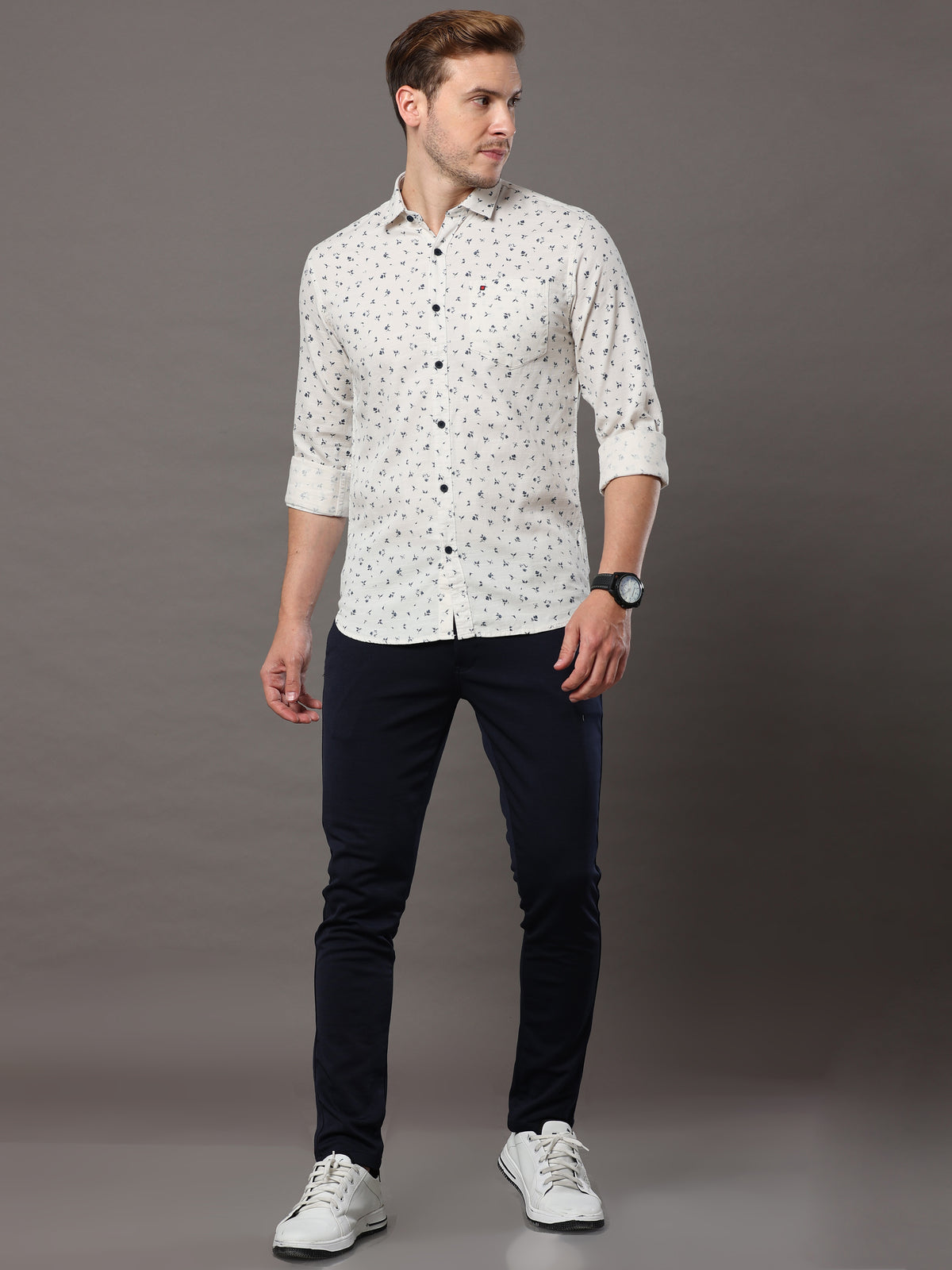 Shop White Print Shirt Online.