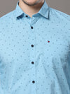 Light Blue Print Shirt