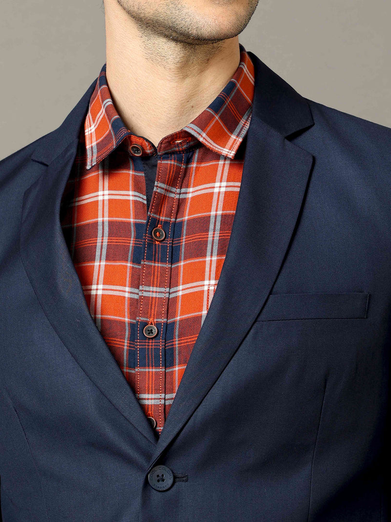 Shop Dark Blue Men's Blazer Online.