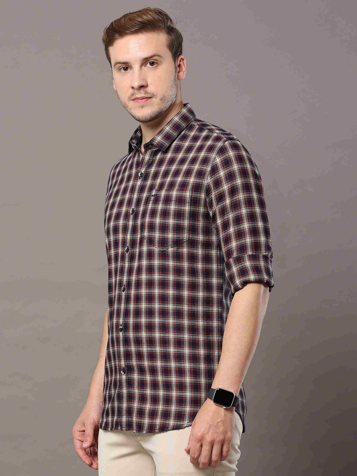 Red White Check Shirt