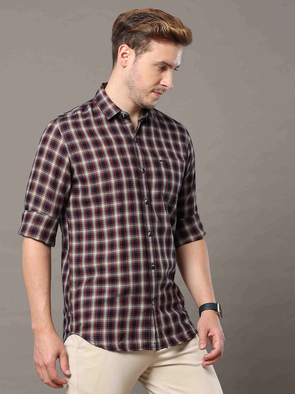 Red White Check Shirt